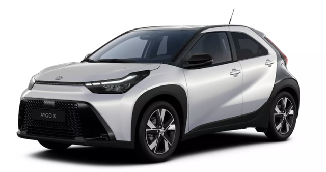 Toyota Aygo X - Pulse 1.5 Hybrid 115PS CVT/AUTOMATIK, 3 Jahre Garantie, 17" Alufelgen, Metallic/Dach schwarz, Privacy-Glas, Sitzheizung, R&uuml;ckfahrkamera, Klimaautomatik, Audiosystem 9" + Smartphone-Integration, Lederlenkrad, ACC, ZV mit Fernbedienung, LED-Scheinwerfer