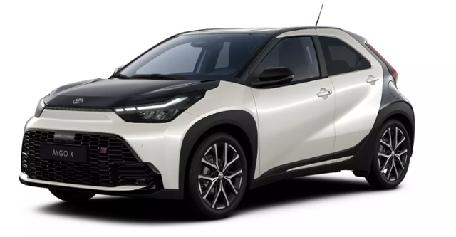 Toyota Aygo X - GR Sport 1.5 Hybrid 115PS CVT/AUTOMATIK, 3J Garantie, 18" Alufelgen, Smart Entry, Dach schwarz, Privacy-Glas, Sitzheizung, Parksensoren v/h, R&uuml;ckfahrkamera, 2-Zonen-Klimaautomatik, Audiosystem 10,5" + Cloud-NAVI, Lederlenkrad, ACC, LED-Scheinwerfer, JBL-SOUND