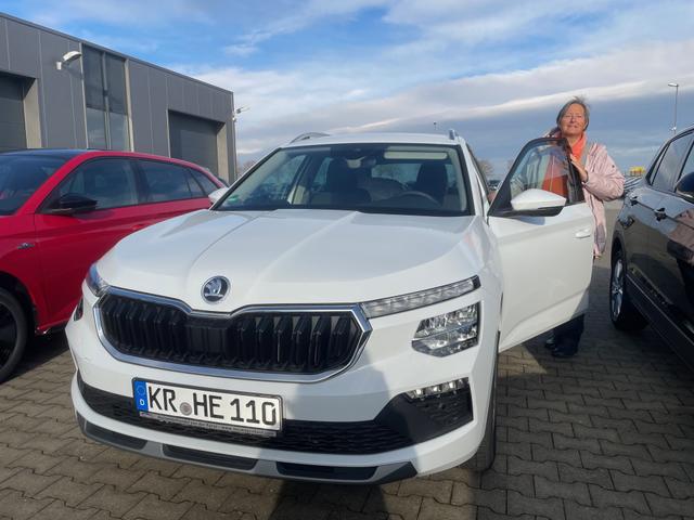 Fahrzeugübergabe eines Skoda Kamiq 
