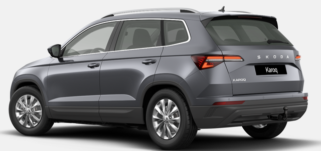 Skoda Karoq Selection 1.5 TSI 150PS DSG/AUTOMATIK, 5J GARANTIE, GRAU-METALLIC, AHK SCHWENKBAR, LADEBODEN VAR, NAVI, ACC, PDC V/H + KAMERA, ELEKTR. HECKKLAPPE, KESSY, CHROM-PAKET, Virtual Cockpit, Telefonbox, 16" ALU, Climatronic, Sitzheizung, Lederlenkrad beheizt, Privacy-Glas 
