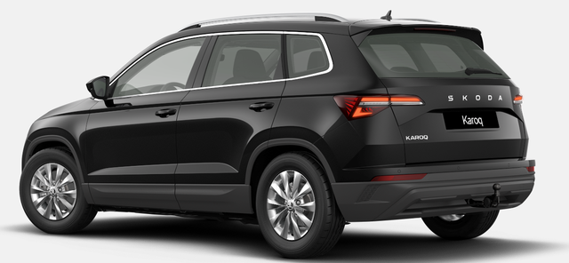 Skoda Karoq Selection 1.5 TSI 150PS DSG/AUTOMATIK, 5J GARANTIE, SCHWARZ-MET, AHK SCHWENKBAR, LADEBODEN VAR, NAVI, ACC, PDC V/H + KAMERA, ELEKTR. HECKKLAPPE, KESSY, CHROM-PAKET, Virtual Cockpit, Telefonbox, 16" ALU, Climatronic, Sitzheizung, Lederlenkrad beheizt, Privacy-Glas 