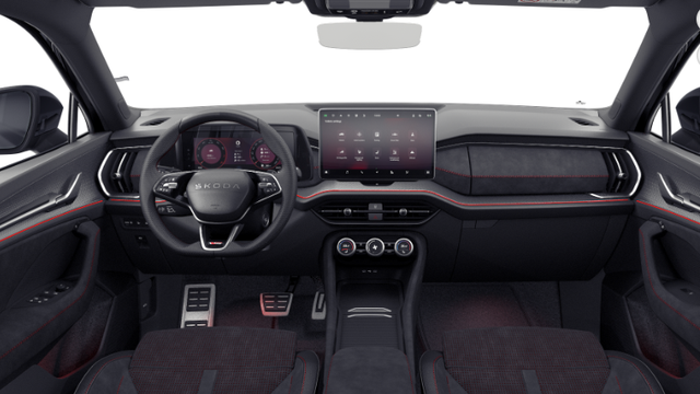 Skoda Kodiaq RS PLUS 2.0 TSI 265PS 4x4 DSG, 3J Garantie, 20" Alu, DCC-FAHRWERK, CANTON, BEHEI. FRONTSCHEIBE, ANH&Auml;NGERKUPPLUNG, MATRIX-LED, EL. HECKKLAPPE, NAVI 13", KESSY+ALARM, Elektr. Sitze + Sitzheizung v/h, SPORT-Lenkrad beheizt, 3Z-Climatronic, ACC, PDC, Kamera, SunSet 