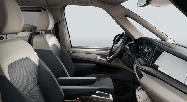 Volkswagen T7 Multivan Business 2.0 TDI 150PS DSG, 5J VW-Garantie, AHK, Family-Paket, 7-Sitzer+Armlehnen, Sitzheizung Digital Cockpit PRO, 17" ALU, IQ.LIGHT LED-MATRIX, 3ZCLIMATRONIC, PRIVACY-GLAS, Parksensoren v/h, KAMERA, 2x Schiebet&uuml;re, ACC, SideAssist, M-Lederlenkrad, Radio 10" 