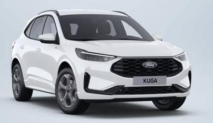 Ford Kuga - ST-Line 2.5 Duratec Hybrid FHEV 180PS CVT (AUTOMATIK), 5 Jahre Garantie, Wei&szlig;, WINTER-PAKET, ADAPTIVER TEMPOMAT, 18" Alu, Navigation 13"-Display, Parksensoren vorne/hinten, 360&deg;-KAMERA, Climatronic, Privacy-Glas, Key-Free-System, NOTRAD, Frontscheibe beheizt
