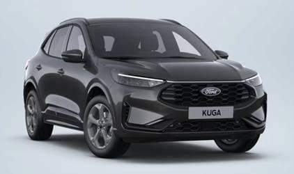 Ford Kuga - ST-Line 2.5 Duratec Hybrid FHEV 180PS CVT (AUTOMATIK), 5J Garantie, Grau-Met, LED-MATRIX-LICHT, WINTER-PAKET, ADAPTIVER TEMPOMAT, 18" Alu, Navigation 13", Parksensoren vorne/hinten, 360&deg;-KAMERA, Climatronic, Privacy-Glas, Key-Free, NOTRAD, Frontscheibe beheizt