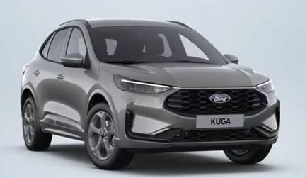 Ford Kuga - ST-Line 2.5 Duratec Hybrid FHEV 180PS CVT (AUTOMATIK), 5J Garantie, Silver-Met, WINTER-PAKET, ADAPTIVER TEMPOMAT, 18" Alu, Navigation 13"-Display, Parksensoren vorne/hinten, 360&deg;-KAMERA, Climatronic, Privacy-Glas, Key-Free-System, NOTRAD, Frontscheibe beheizt