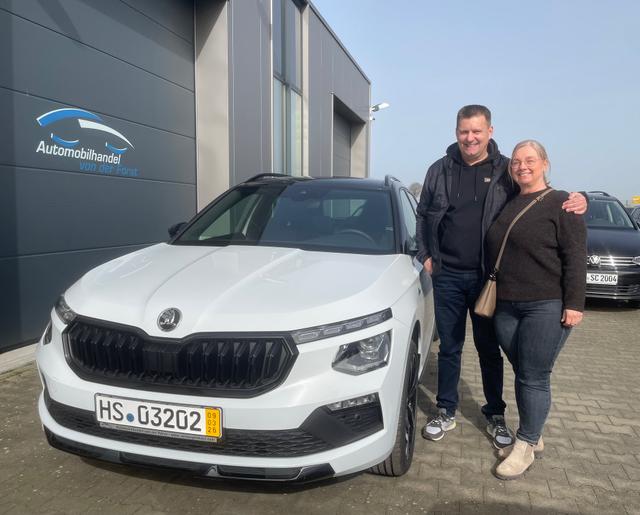 Fahrzeugübergabe eines Skoda Kamiq 