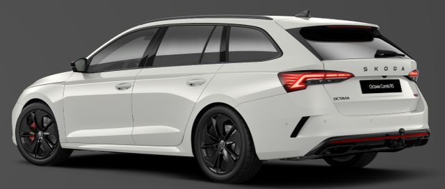 Skoda Octavia Combi - RS 2.0 TSI 265PS DSG, 5 JAHRE GARANTIE, Moon-White, ANH&Auml;NGERKUPPLUNG, 18"Alu, MATRIX-LED, NAVI, Elektr. Heckklappe, ACC, Kessy, Alarm, Climatronic, ParkAssist, PDC, Kamera, Sitzheizung, Privacy-Glas, Netztrennwand, Virtual Cockpit 10"