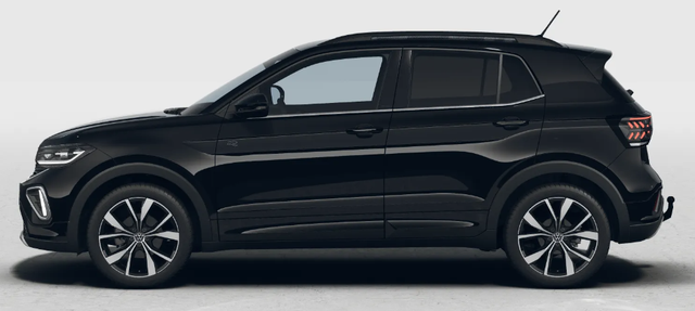 Volkswagen T-Cross R-Line Limited 1.0 TSI 115PS DSG, Deep-Black-Metallic, 5 JAHRE GARANTIE, ANH&Auml;NGERKUPPLUNG, CLIMATRONIC, SITZHEIZUNG, 18" Alu, MATRIX-LED, Adaptiver Tempomat ACC, Parksensoren, R&uuml;ckfahrkamera, Keyless, Abgedunkelte Scheiben, Radio "Ready2Discover" + App-Connect 