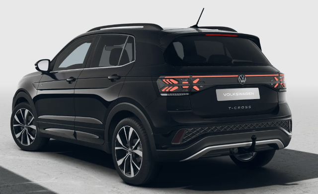 Volkswagen T-Cross R-Line Limited 1.0 TSI 115PS DSG, Deep-Black-Metallic, 5 JAHRE GARANTIE, ANH&Auml;NGERKUPPLUNG, CLIMATRONIC, SITZHEIZUNG, 18" Alu, MATRIX-LED, Adaptiver Tempomat ACC, Parksensoren, R&uuml;ckfahrkamera, Keyless, Abgedunkelte Scheiben, Radio "Ready2Discover" + App-Connect 
