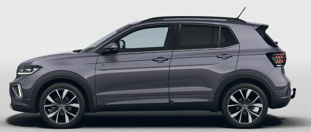 Volkswagen T-Cross R-Line Limited 1.0 TSI 115PS DSG, Rauch-Grau-Metallic, 5 JAHRE GARANTIE, ANH&Auml;NGERKUPPLUNG, CLIMATRONIC, SITZHEIZUNG, 18" Alu, MATRIX-LED, Adaptiver Tempomat ACC, Parksensoren, R&uuml;ckfahrkamera, Keyless, Abgedunkelte Scheiben, Radio "Ready2Discover" + App-Connect 