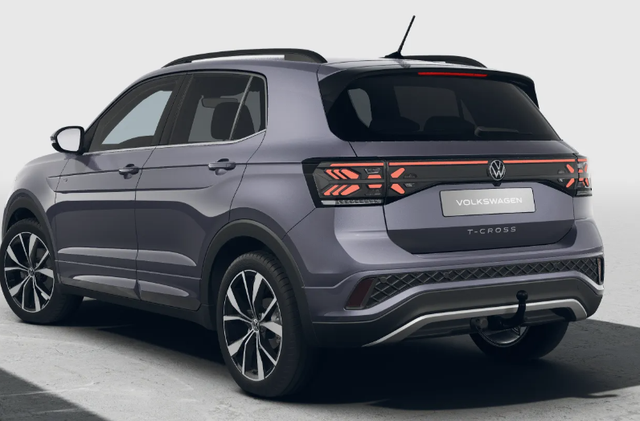 Volkswagen T-Cross R-Line Limited 1.0 TSI 115PS DSG, Rauch-Grau-Metallic, 5 JAHRE GARANTIE, ANH&Auml;NGERKUPPLUNG, CLIMATRONIC, SITZHEIZUNG, 18" Alu, MATRIX-LED, Adaptiver Tempomat ACC, Parksensoren, R&uuml;ckfahrkamera, Keyless, Abgedunkelte Scheiben, Radio "Ready2Discover" + App-Connect 