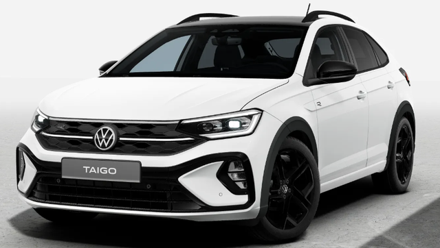 Volkswagen Taigo - R-Line Limited 1.0 TSI 115PS DSG/AUTOMATIK, PURE-WHITE/DACH SCHWARZ, DESIGN-PACK BLACK, CLIMATRONIC, SITZHEIZUNG, 18" Alu, LED-MATRIX IQ LIGHT, Keyless, Sicht-Paket, R&uuml;ckfahrkamera, Parksensoren vo/hi, Abgedunkelte Scheiben, Radio Ready2Discover/App-Connect, Sportsitze