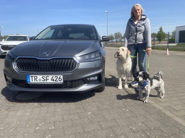 Fahrzeugübergabe eines Skoda Fabia 
