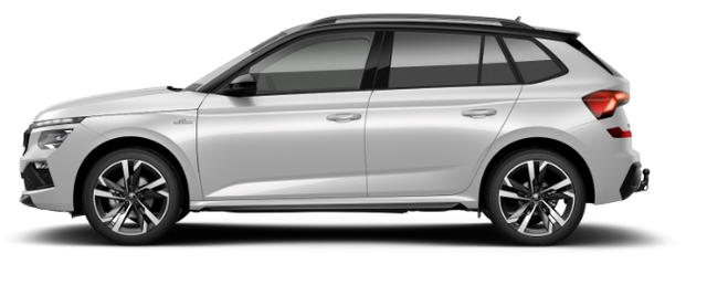 Skoda Kamiq Monte Carlo 1.5 TSI 150PS DSG, 5J GARANTIE, WEISS-MET/Dach schwarz, 18" ALU, AHK SCHWENKBAR, Panoramadach, Matrix-LED, Parksensoren v/h, Kamera, Tempomat, Virtual Cockpit (8"!!), Kessy, Winter-Paket, Climatronic, Radio 8", SmartLink, NSW, Sport-M-Lederlenkrad beheizt 