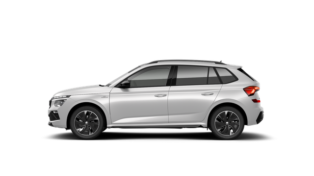 Skoda Kamiq Monte Carlo 1.5 TSI 150PS DSG (AUTOMATIK), MOON-WHITE PERLEFFEKT, PANORAMDACH, MATRIX-LED, SITZHEIZUNG, Sport-M-Lederlenkrad beheizt, SunSet, 2Z-Climatronic, Parksensoren vorn/hinten, R&uuml;ckfahrkamera, Kessy, Radio 8,25"+SmartLink, Virtual Cockpit, 17" Alu, Tempomat 
