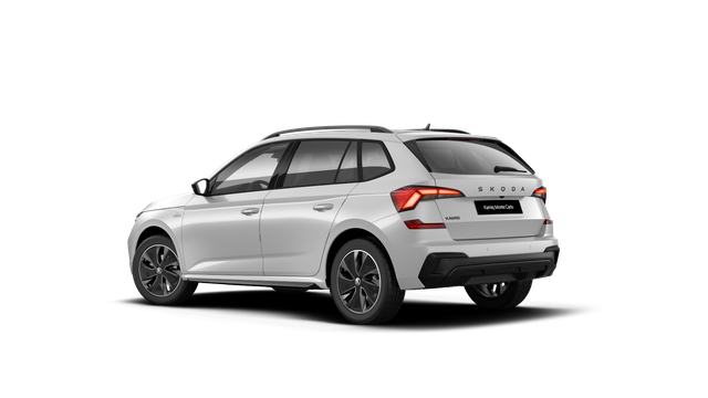 Skoda Kamiq Monte Carlo 1.5 TSI 150PS DSG (AUTOMATIK), MOON-WHITE PERLEFFEKT, PANORAMDACH, MATRIX-LED, SITZHEIZUNG, Sport-M-Lederlenkrad beheizt, SunSet, 2Z-Climatronic, Parksensoren vorn/hinten, R&uuml;ckfahrkamera, Kessy, Radio 8,25"+SmartLink, Virtual Cockpit, 17" Alu, Tempomat 
