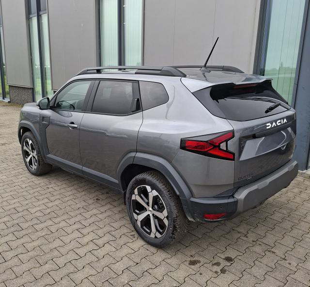 Dacia Duster Journey hybrid-G 150 (Benzin+LPG) 4x4 (ALLRAD) AUTOMATIK, GRAU-MET+WINTER-PAKET (Vordersitze/Lenkrad/Frontscheibe beheizt) + PARKING-PAKET (Toter-Winkel-Assistent, 360&deg;-Kamera, Parksensoren vorn), hinten, Klimaautomatik, Tempomat, NAVI, 18" ALU 