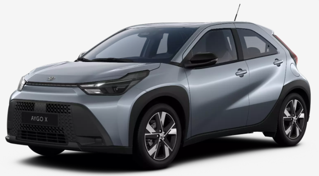 Toyota Aygo X - Play 1.5 Hybrid 115PS CVT/AUTOMATIK, Celestite Grey Metallic , 3 Jahre Garantie, 17" Alufelgen, Sitzheizung, R&uuml;ckfahrkamera, Klimaautomatik, Audiosystem 9" + Smartphone-Integration, Lederlenkrad, ACC, ZV mit Fernbedienung