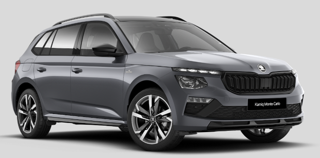 Skoda Kamiq - Monte Carlo 1.5 TSI 150PS DSG, 5J GARANTIE, 18"ALU, METALLIC, ELE. HECKKLAPPE, ANH&Auml;NGERKUPPLUNG, BEH. FRONTSCHEIBE, MATRIX-LED, PANORAMADACH, Sitzheizung, Lenkradhzg, Ladeboden, ACC, SIDE Assist, Virtual Cockpit 10", Parksensoren, Kamera, KESSY, Privacy, Climatronic