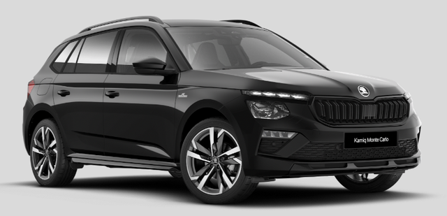 Skoda Kamiq - Monte Carlo 1.5 TSI 150PS DSG, 5J GARANTIE, 18"ALU, METALLIC, ELE. HECKKLAPPE, ANH&Auml;NGERKUPPLUNG, BEH. FRONTSCHEIBE, MATRIX-LED, PANORAMADACH, Sitzheizung, Lenkradhzg, Ladeboden, ACC, SIDE Assist, Virtual Cockpit 10", Parksensoren, Kamera, KESSY, Privacy, Climatronic