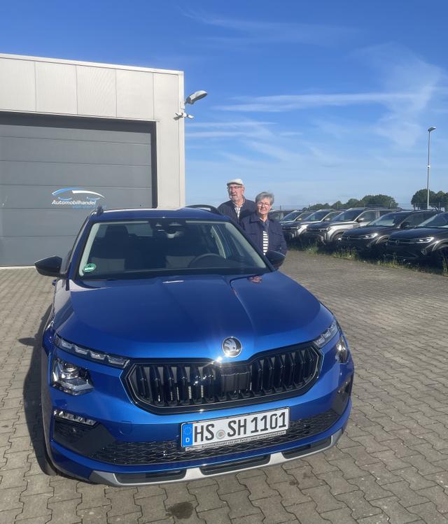 Fahrzeugübergabe eines Skoda Kamiq 