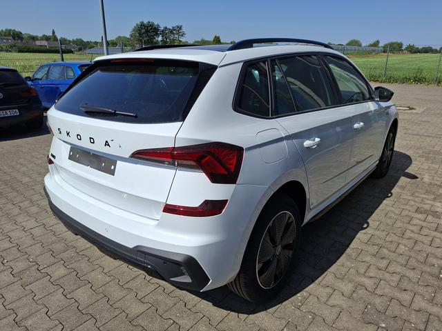 Skoda Kamiq Monte Carlo 1.5 TSI 150PS DSG (AUTOMATIK), MOON-WHITE PERLEFFEKT, PANORAMDACH, MATRIX-LED, SITZHEIZUNG, Sport-M-Lederlenkrad beheizt, SunSet, 2Z-Climatronic, Parksensoren vorn/hinten, R&uuml;ckfahrkamera, Kessy, Radio 8,25"+SmartLink, Virtual Cockpit, 17" Alu, Tempomat 