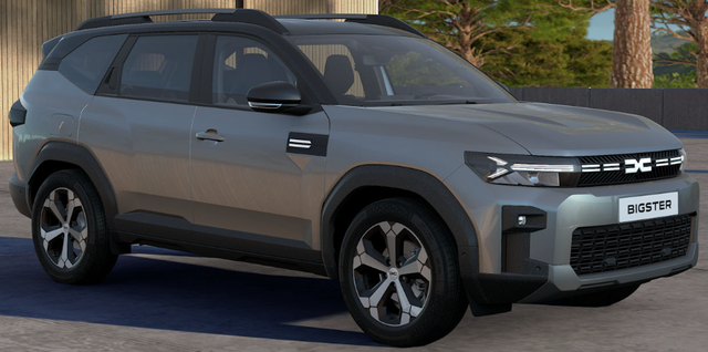 Dacia Bigster - Journey FULL-HYBRID 155 (Benzin+Elektro), GRAU-METALLIC/DACH SCHWARZ, BEHEIZTE FRONTSCHEIBE, SITZHEIZUNG, LENRADKRADHEIZUNG, TOTER-WINKEL-ASSISTENT, PARKSENSOREN VORN/HINTEN, MULTIVIEW-KAMERA, 18" ALUFELGEN, PRIVACY-GLAS, NAVIGATION, ELEKTR. HECKKLAPPE, ACC