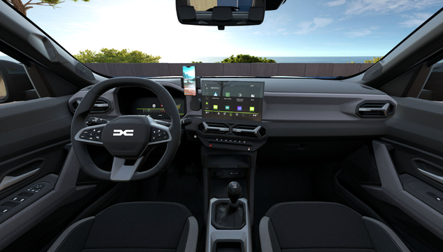 Dacia Bigster Journey FULL-HYBRID 155 (Benzin+Elektro), GRAU-METALLIC/DACH SCHWARZ, BEHEIZTE FRONTSCHEIBE, SITZHEIZUNG, LENRADKRADHEIZUNG, TOTER-WINKEL-ASSISTENT, PARKSENSOREN VORN/HINTEN, MULTIVIEW-KAMERA, 18" ALUFELGEN, PRIVACY-GLAS, NAVIGATION, ELEKTR. HECKKLAPPE, ACC 