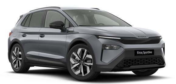 Skoda Elroq - SPORTLINE 60 204PS, GRAPHITE-GRAU METALLIC, ELEKTR. HECKKLAPPE, MATRIX-LED, BEH. FRONTSCHEIBE, SITZHEIZUNG V/H, 3Z-CLIMATRONIC, KESSY+ALARM, 20" ALU, SEITENAIRBAGS HINTEN, PARKSENSOREN R&Uuml;CKFAHRKAMERA, NAVIGATION, SUNSET, TRAVEL ASSIST