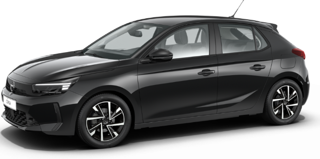 Opel Corsa (ca. 37% Preisvorteil) 1.2 Turbo 100PS "EDITION", Schwarz-Metallic, 16" Alufelgen, Sitzheizung, Lederlenkrad beheizt, Parksensoren hinten, Klimaanlage, Radio AndroidAuto/Apple CarPlay, Tempomat, ZV mit Fernbedienung 