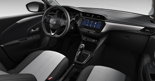 Opel Corsa (ca. 37% Preisvorteil) 1.2 Turbo 100PS "EDITION", Silber-Metallic, 16" Alufelgen, Sitzheizung, Lederlenkrad beheizt, Parksensoren hinten, Klimaanlage, Radio AndroidAuto/Apple CarPlay, Tempomat, ZV mit Fernbedienung 