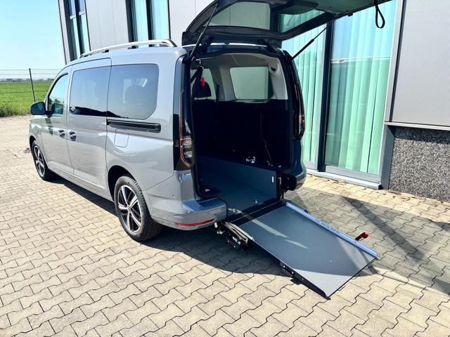 Volkswagen Caddy Maxi Style BEHINDERTENUMBAU (HECKAUSSCHNITT) 1.5 TSI 115PS DSG/AUTOMATIK, PURE-GREY, 17" Alu/Ganzjahresreifen, Winterpaket, ACC-Tempomat, Toter-Winkel, ParkAssist, Parksensoren vo/hi, R&uuml;ckfahrkamera, Radio Ready2Discover 10" + Wireless AppConnect, Climatronic 