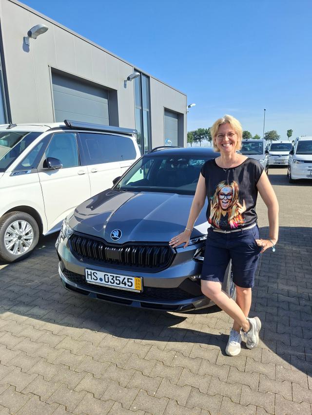 Fahrzeugübergabe eines Skoda Kamiq 