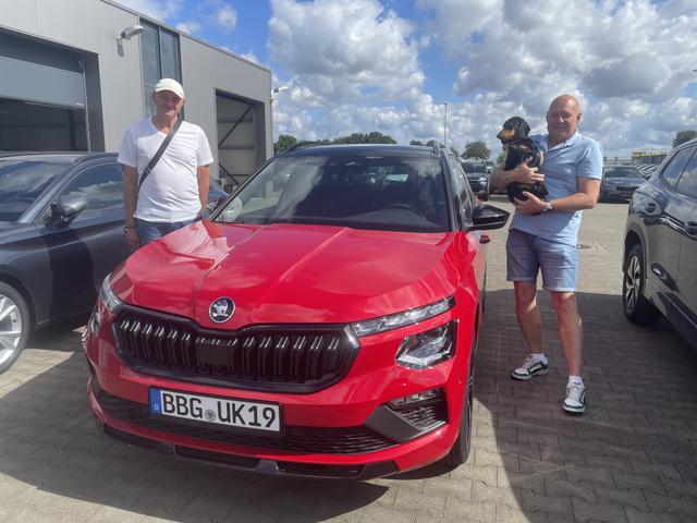Fahrzeugübergabe eines Skoda Kamiq 