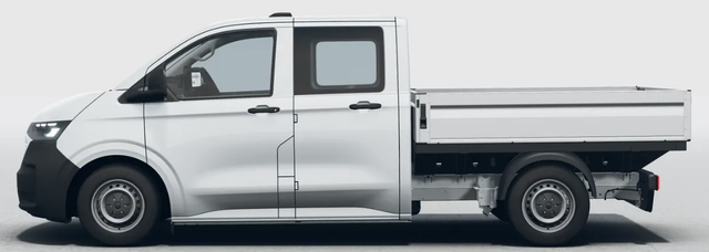 Volkswagen Transporter Pritsche (NEUES MODELL) KOSTENLOSE LIEFERUNG & PREISGARANTIE* 2.0 TDI 110PS 6-Gang, 6x Sitzpl&auml;tze, Einparkhilfe vorne, R&uuml;ckfahrkamera, Tempomat, Radio 13" + App-Connect, LED-Scheinwerfer, Digitales Cockpit 