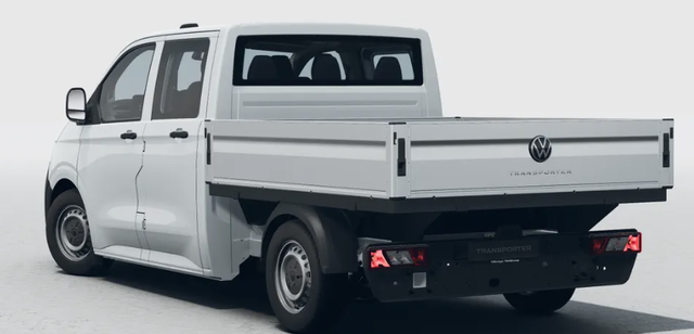 Volkswagen Transporter Pritsche (NEUES MODELL) KOSTENLOSE LIEFERUNG & PREISGARANTIE* 2.0 TDI 110PS 6-Gang, 6x Sitzpl&auml;tze, Einparkhilfe vorne, R&uuml;ckfahrkamera, Tempomat, Radio 13" + App-Connect, LED-Scheinwerfer, Digitales Cockpit 