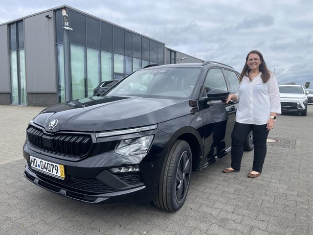 Fahrzeugübergabe eines Skoda Kamiq 