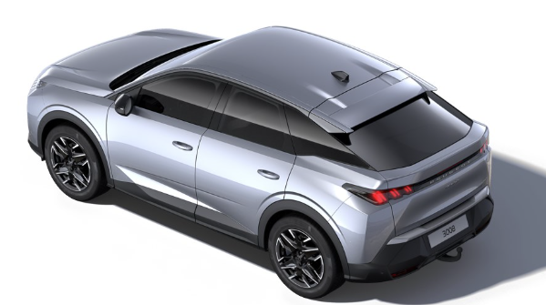 Peugeot 3008 Allure Hybrid 145PS e-DCS6 (Automatik), Grau-Metallic, ANH&Auml;NGERKUPPLUNG, Panorama-Navigations-Paket, Grip-Control-Paket, 19" ALU, Beh. Frontscheibe, Trennnetz, Adaptiver Tempomat, Toter-Winkel, 360&deg;Kamera, Parksensoren vorn/hinten, Lenkradheizung, Alarmanlage 
