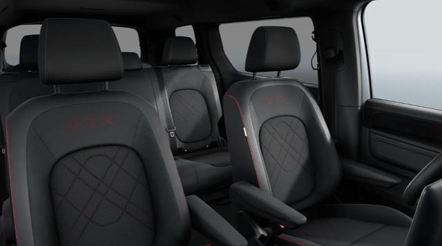 Volkswagen ID. Buzz GTX 7-SITZPL&Auml;TZE, IQ LIGHT, Elektr. Vordersitze/Memory/Massage, 20" Alufelgen, 2Z-Climatronic, Sitzheizung vorn, M-Lederlenkrad beheizt, Parksensoren vo/hi, Infotainment 12,9"+App-Connect, ACC, Privacy-Glas 
