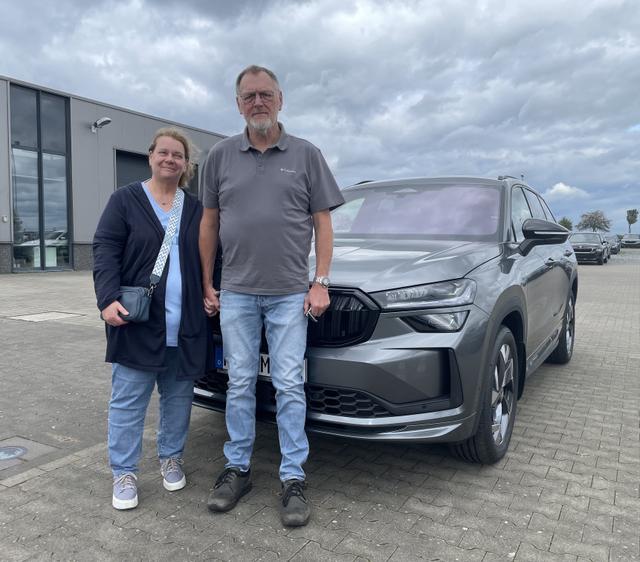 Fahrzeugübergabe eines Skoda Kodiaq 