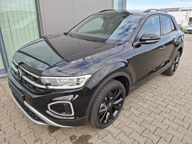 Volkswagen T-Roc - Style Modell 2025, 1.5 TSI 150PS DSG, Schwarz-Met, Elektr. Heckklappe, ACC, Virtual Cockpit, Climatronic, ParkAssist, Parksensoren v/h, R&uuml;ckfahrkamera, Sitzheizung, Privacy-Glas, M-Lederlenkrad beheizt, 19" ALU "Misano" schwarz, IQ LIGHT MATRIX, Keyless