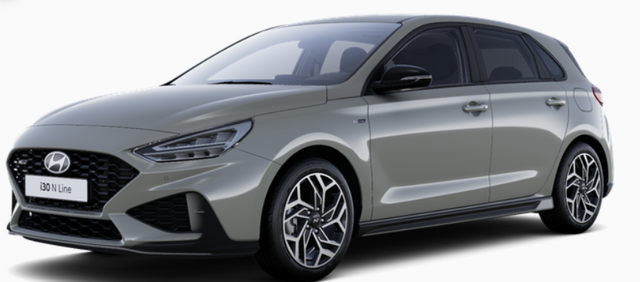 Hyundai i30 - N Line 1.0 T-GDI 115PS, 18" Alufelgen, Sportsitze, Alupedale, Winter-Paket, 2-Zonen-Klimaautomatik, Privacy-Glas, Navigation 10,25", Parksensoren vorne und hinten, R&uuml;ckfahrkamera, Tempomat, Sportlenkrad, Alarm
