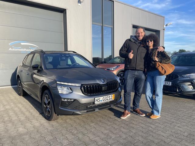 Fahrzeugübergabe eines Skoda Kamiq 