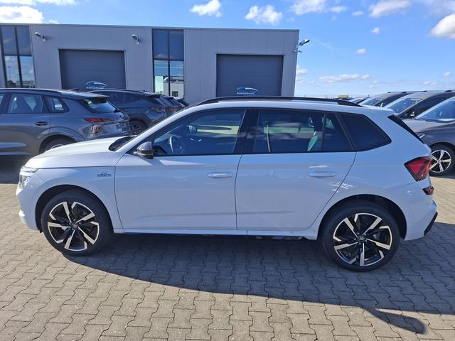 Skoda Kamiq - Monte Carlo 1.5 TSI 150PS DSG, 5J GARANTIE, 18"ALU, METALLIC, ELE. HECKKLAPPE, ANH&Auml;NGERKUPPLUNG, BEH. FRONTSCHEIBE, MATRIX-LED, PANORAMADACH, Sitzheizung, Lenkradhzg, Ladeboden, ACC, SIDE Assist, Virtual Cockpit 10", Parksensoren, Kamera, KESSY, Privacy, Climatronic