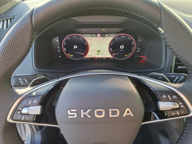 Skoda Karoq Sportline 1.5 TSI 150PS DSG, STAHL-GRAU, 5JGARANTIE, AHK SCHWENKBAR, 19" ALU SAGITARIUS, BEHEIZTE FRONTSCHEIBE, SITZHEIZUNG, MATRIX-LED, Elektr. Heckklappe, Virtual Cockpit 10", Climatronic, NAVI, ACC, Parksensoren v/h, R&uuml;ckfahrkamera, Dachreling, PRIVACY-GLAS 