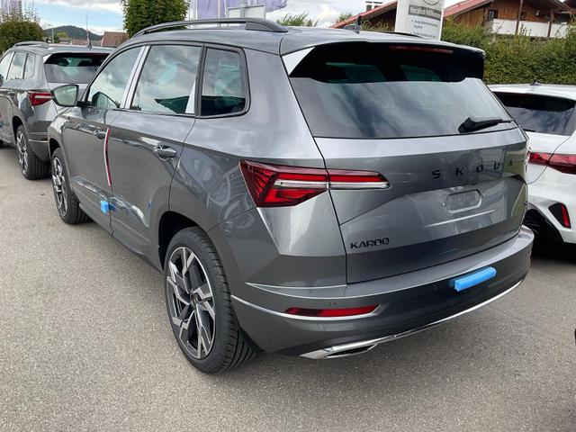 Skoda Karoq Sportline 4x4 2.0 TSI DSG Sportline, Pano, AHK, Navi, Teilleder, Side, 5 J.-Garantie 