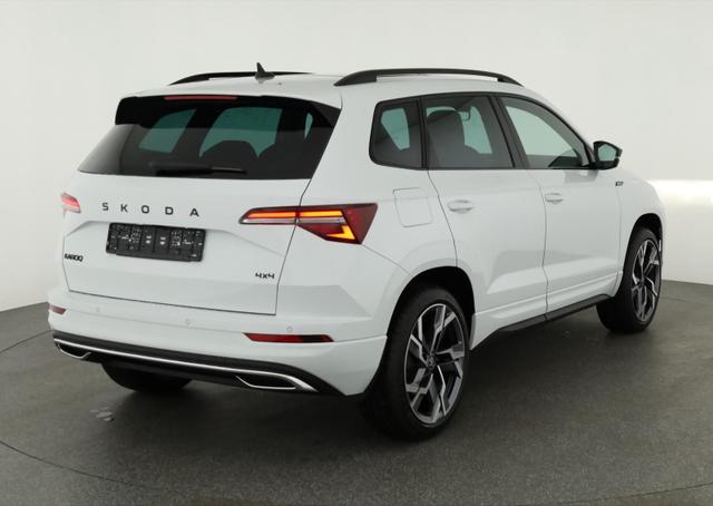 Skoda Karoq - Sportline 4x4 2.0 TSI DSG Sportline, Pano, AHK, Navi, Teilleder, Side, 5 J.-Garantie