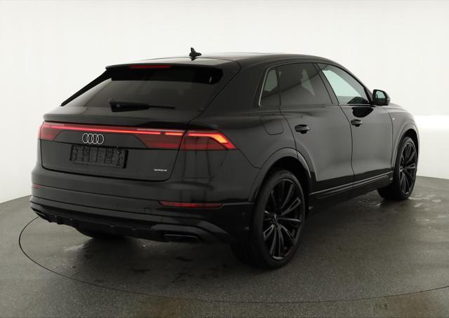 Audi Q8 - 50 TDI quattro qu S-LINE, Standheizung, HuD, Luft, Pano, B&O, 23-Zoll, AHK, Leder, AreaView, Optik schwarz