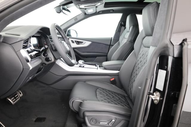 Audi Q8 50 TDI quattro qu S-LINE, Standheizung, HuD, Luft, Pano, B&O, 23-Zoll, AHK, Leder, AreaView, Optik schwarz 